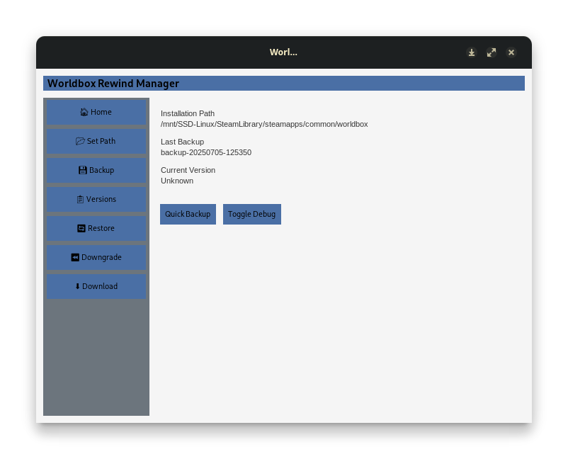 Windows GUI